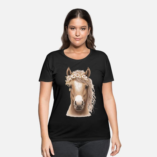 Baby Horse Flower Crown Foal Floral Farm Animal Pe