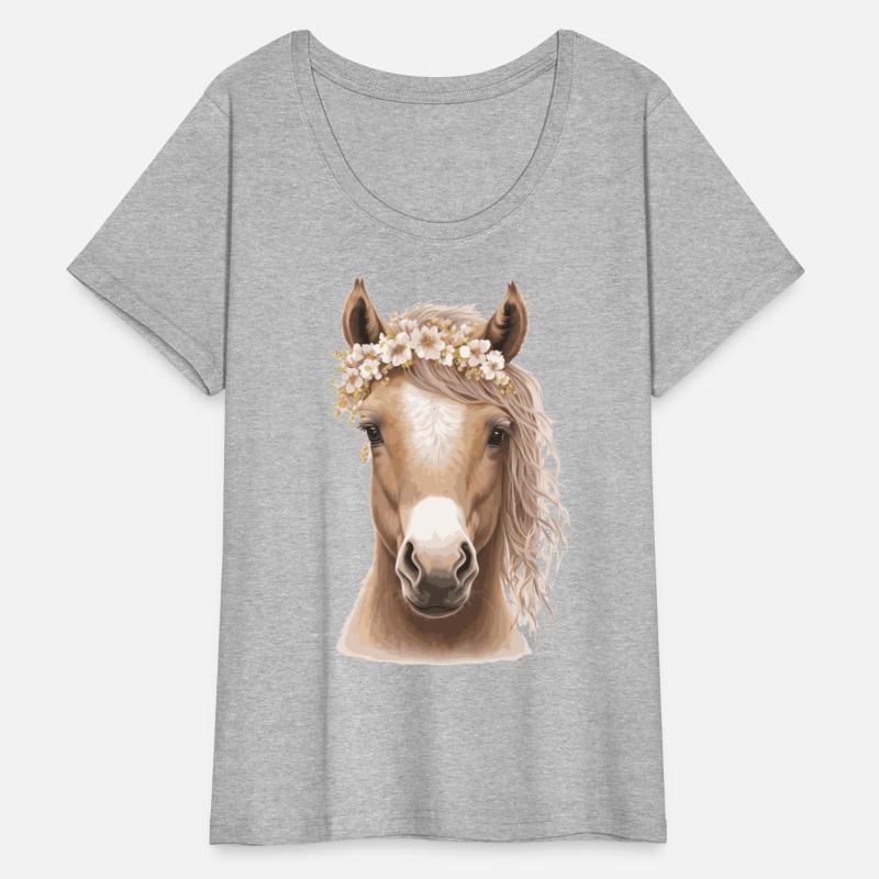 Baby Horse Flower Crown Foal Floral Farm Animal Pe