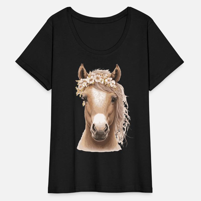Baby Horse Flower Crown Foal Floral Farm Animal Pe