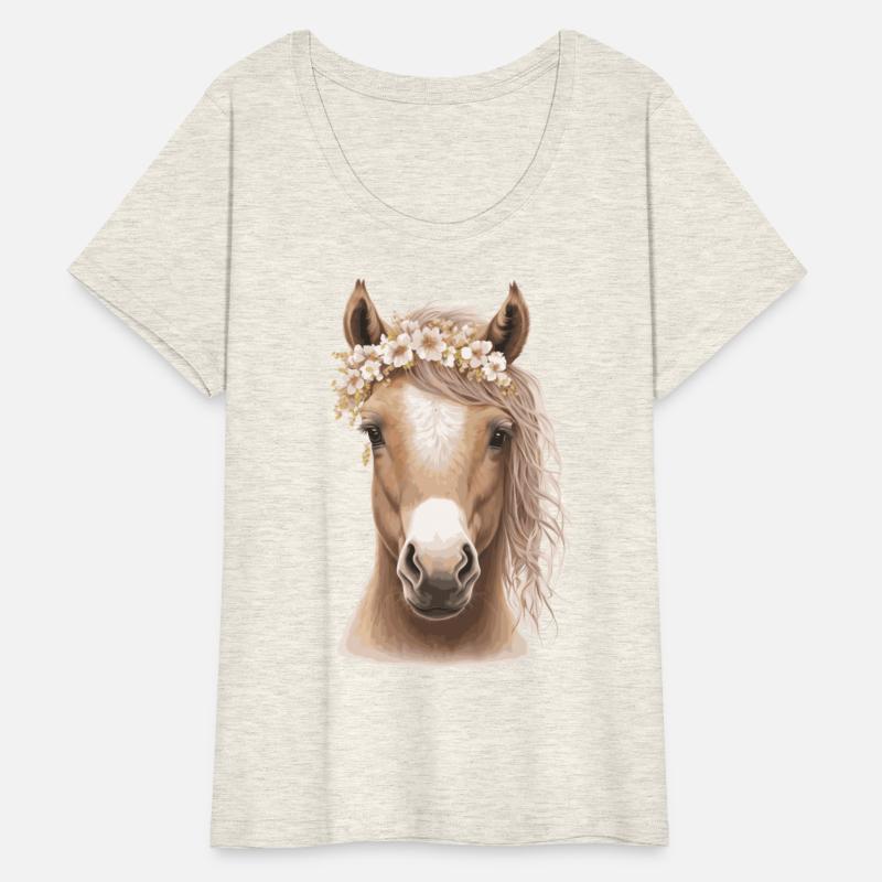 Baby Horse Flower Crown Foal Floral Farm Animal Pe