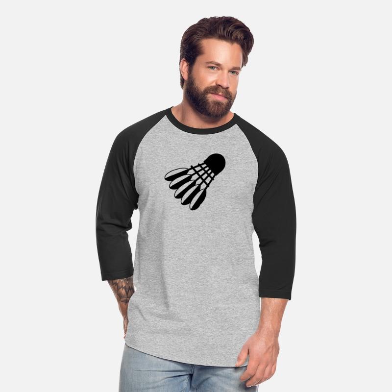 Badminton shuttlecock logo with feathers