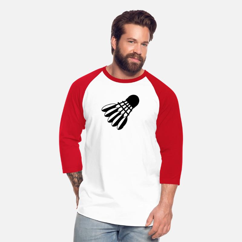 Badminton shuttlecock logo with feathers