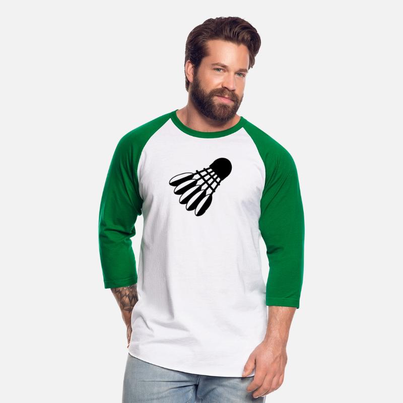 Badminton shuttlecock logo with feathers