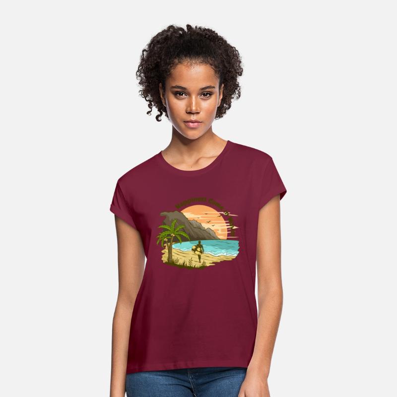 Beach Surfing Island Beach Palm Trees Summer