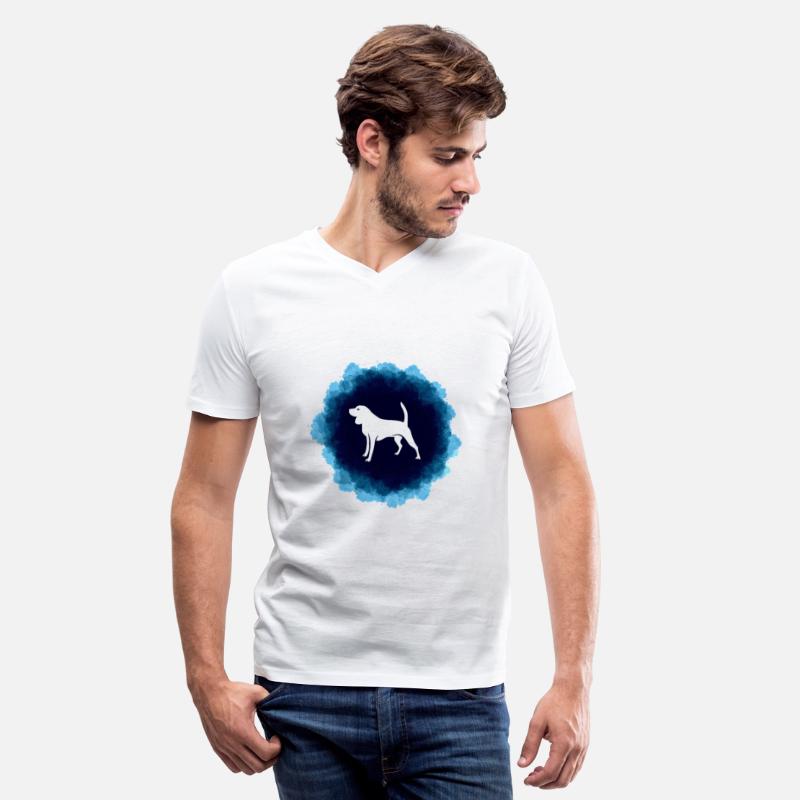 Beagle Beautiful Blue Watercolor Design