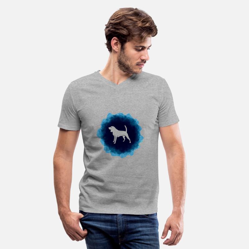 Beagle Beautiful Blue Watercolor Design