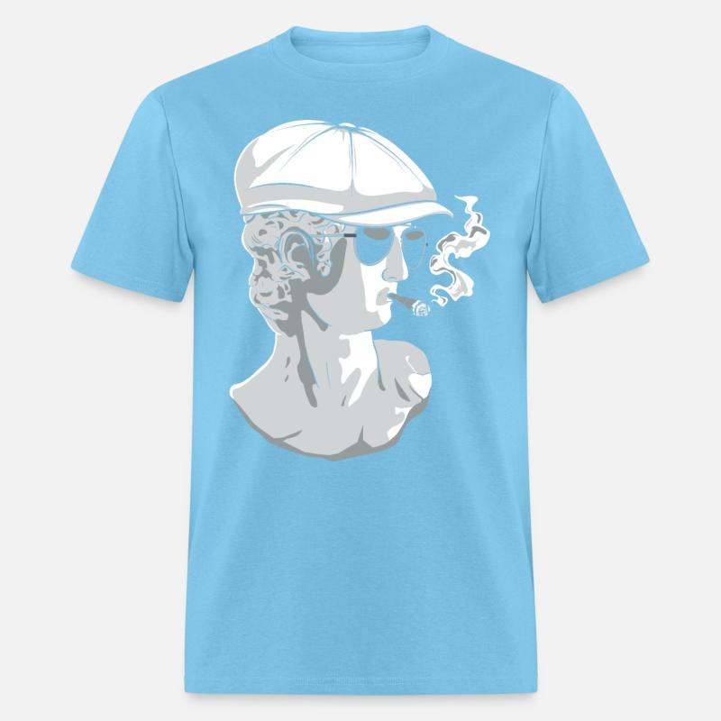 Beatnik David Statue Smoking Funny Greek Statue