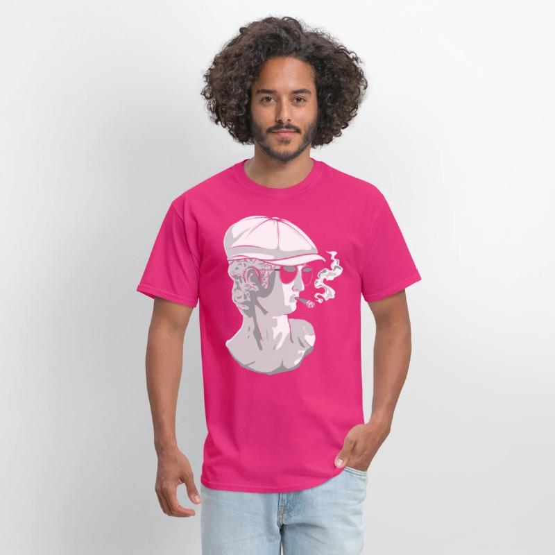 Beatnik David Statue Smoking Funny Greek Statue