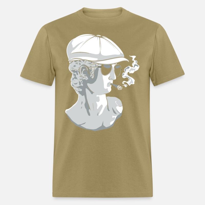 Beatnik David Statue Smoking Funny Greek Statue