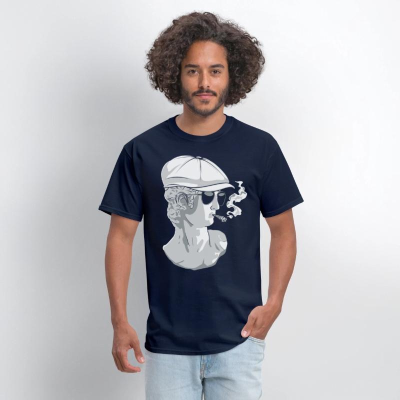 Beatnik David Statue Smoking Funny Greek Statue