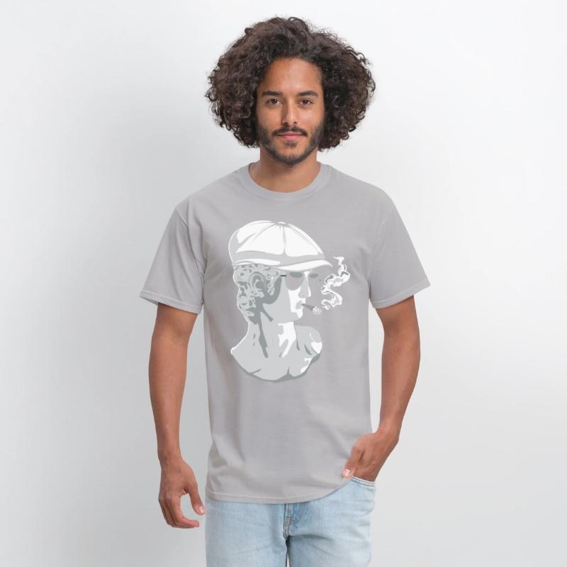 Beatnik David Statue Smoking Funny Greek Statue