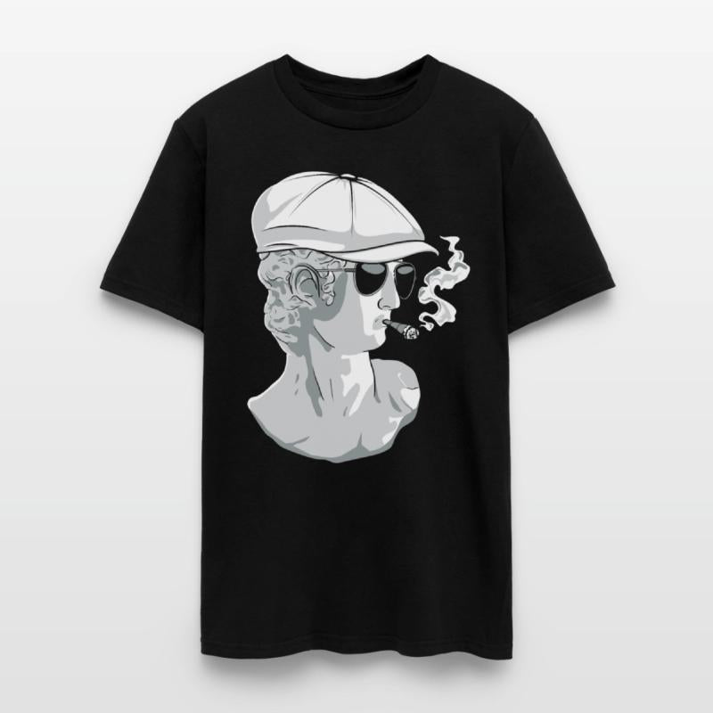 Beatnik David Statue Smoking Funny Greek Statue