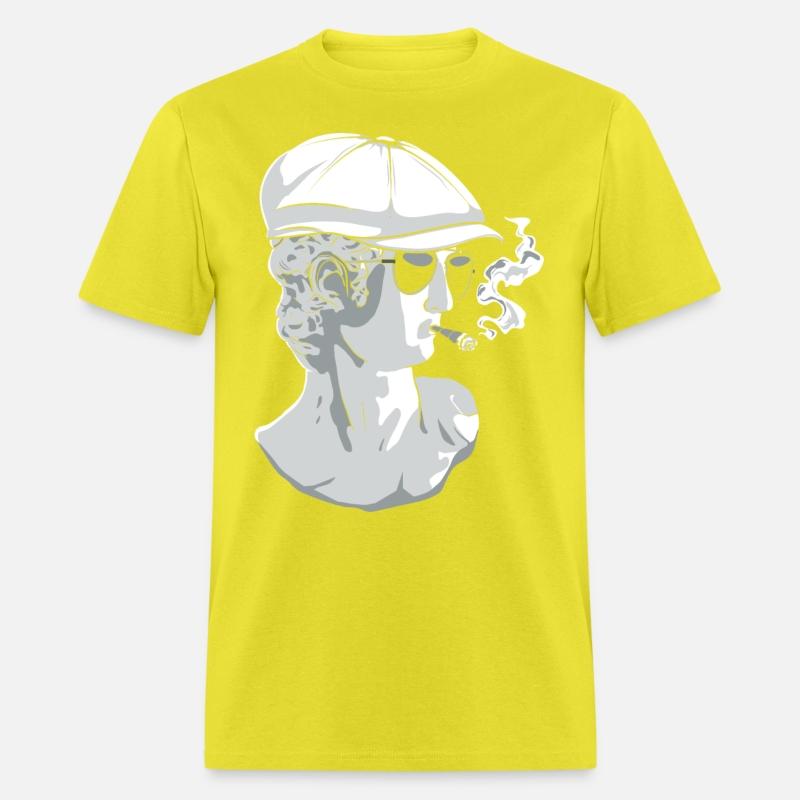 Beatnik David Statue Smoking Funny Greek Statue