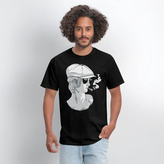 Beatnik David Statue Smoking Funny Greek Statue