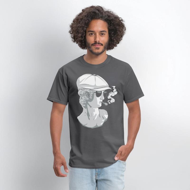 Beatnik David Statue Smoking Funny Greek Statue