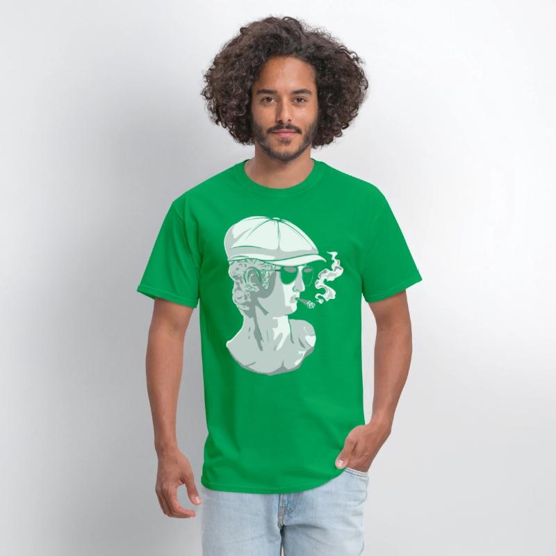 Beatnik David Statue Smoking Funny Greek Statue