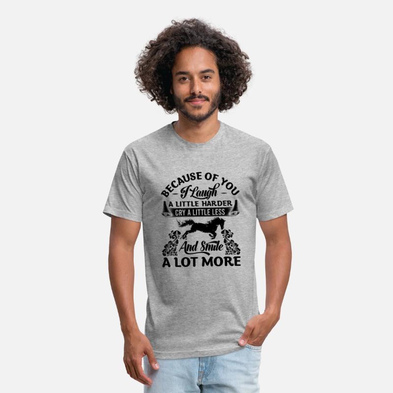 BECAUSE OF YOU I laugh A LITTLE HARDER CRY black