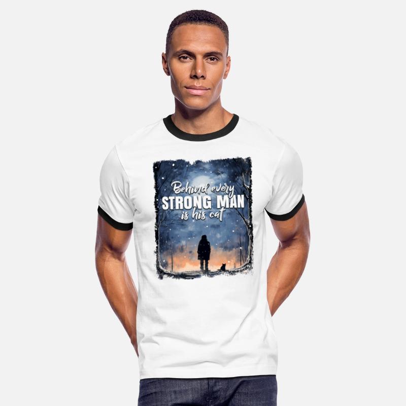 Behind Every Strong Man Silhouette Nature Winter