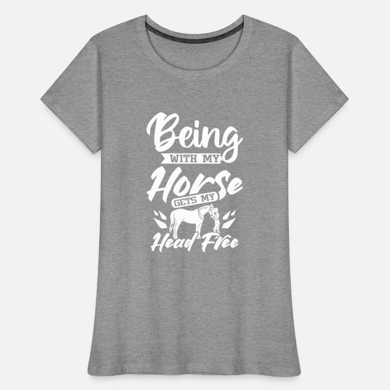 Being with my horse gets my head free