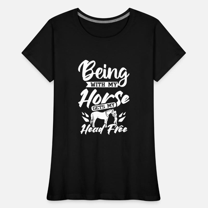 Being with my horse gets my head free