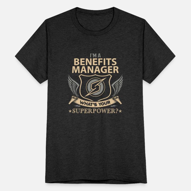 Benefits Manager T Shirt - Superpower Job Gift Ite