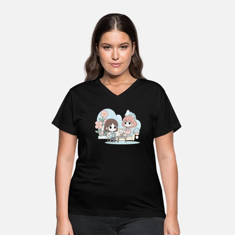 Bestie Bonding: Cute Girls Friendship Art