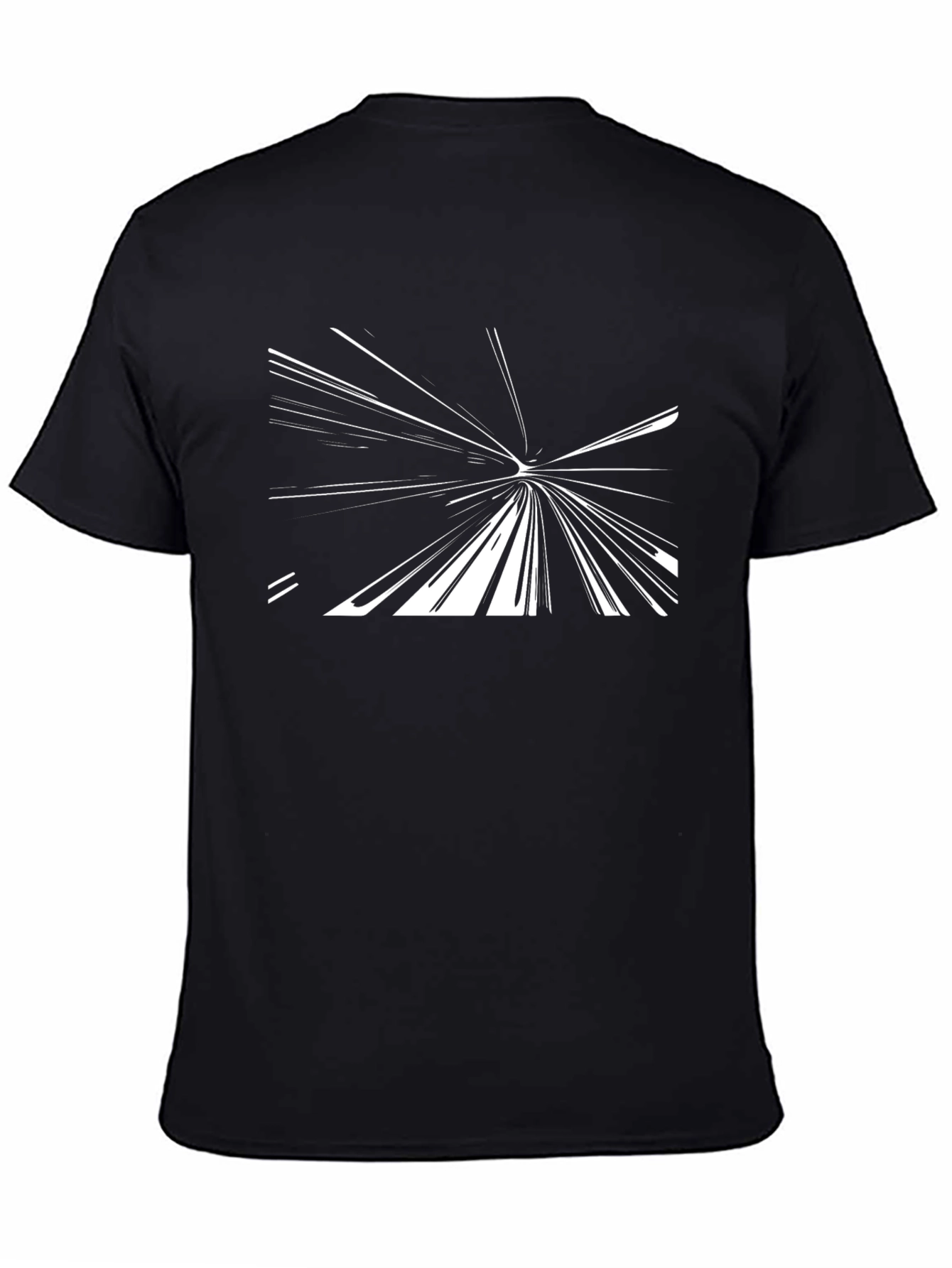 Modern Tunnel Graphic Tee - Black Cotton Blend