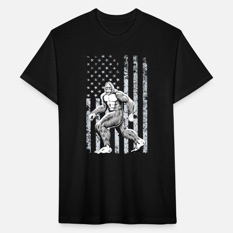 Bigfoot 4th of July American USA Flag Patriotic