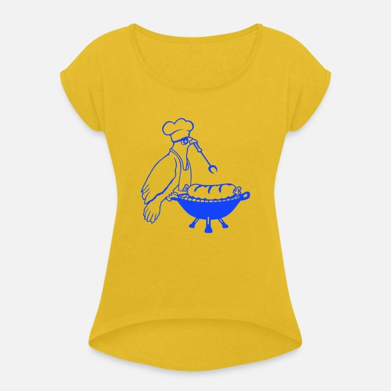 Bird grilling sausage delicious BBQ food barbecue