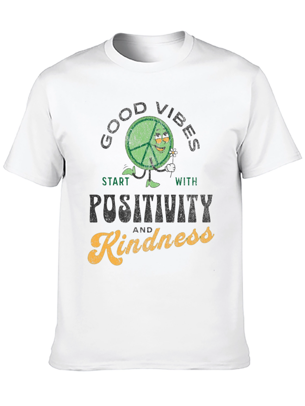Good Vibes Positivity Kindness Graphic T-Shirt