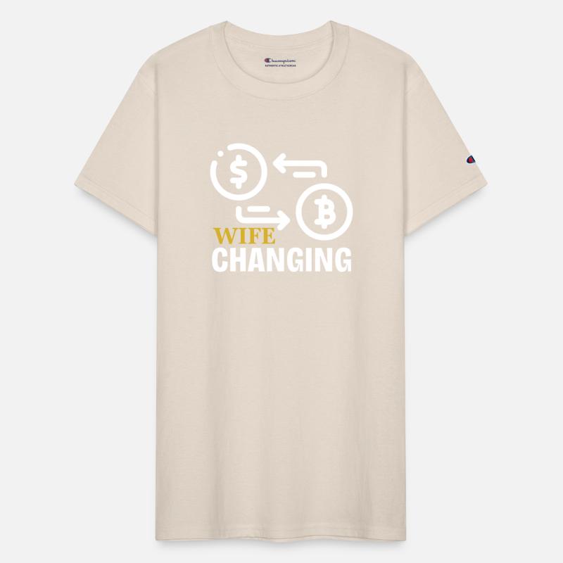 Black and Gold Wife Changing - Bitcoin