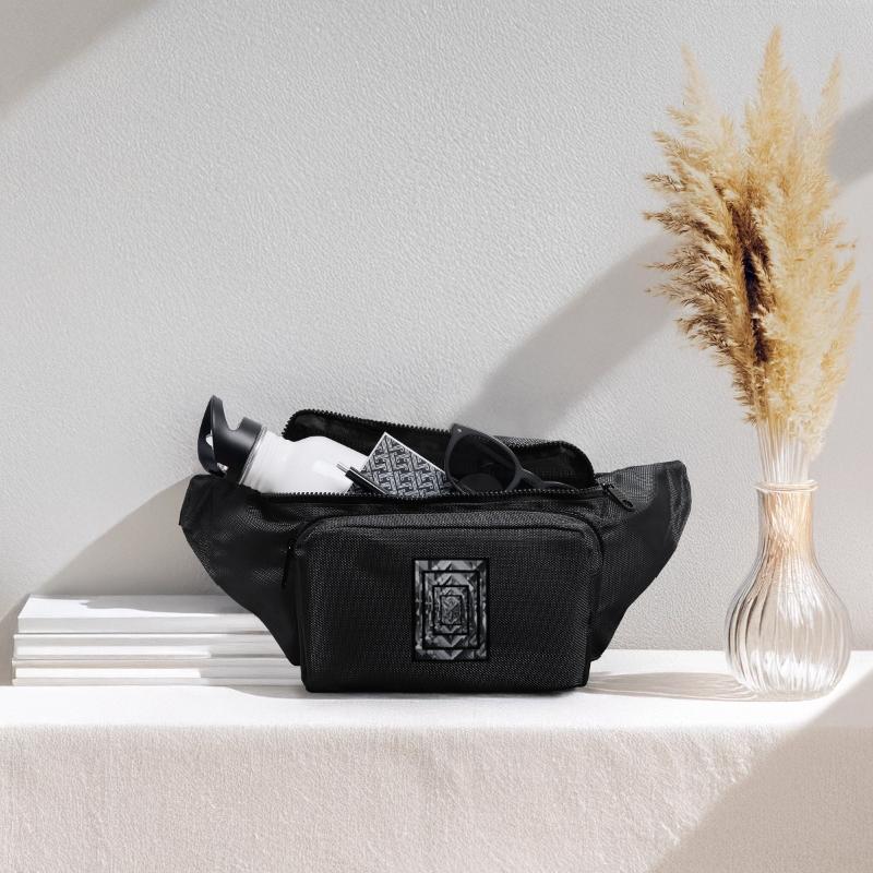 Black and gray rectangle with deep effect.