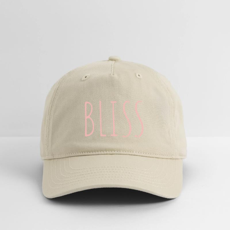 BLISS minimalistic pink typography