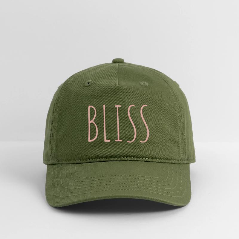 BLISS minimalistic pink typography