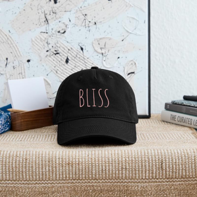 BLISS minimalistic pink typography