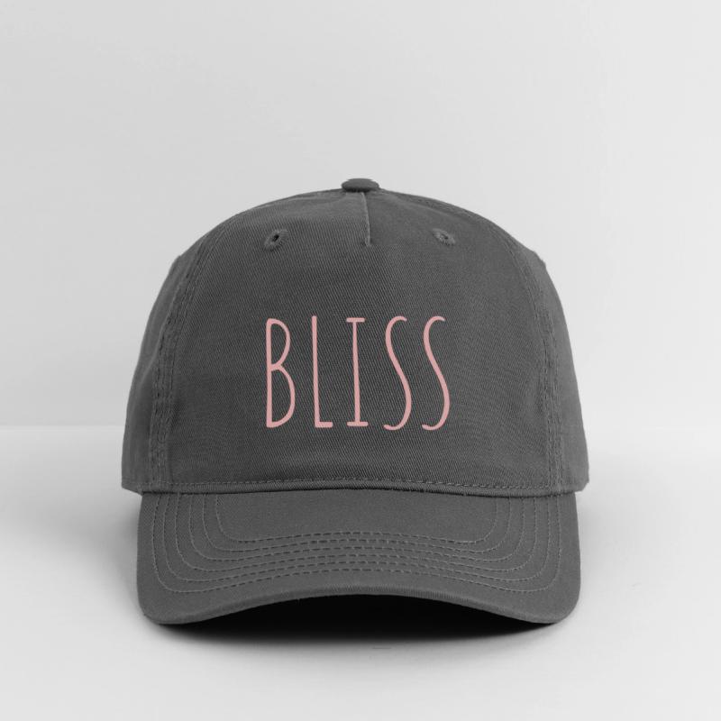 BLISS minimalistic pink typography