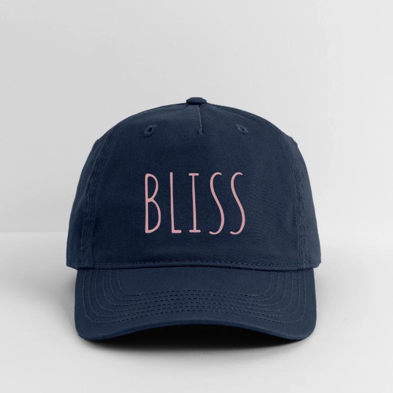 BLISS minimalistic pink typography
