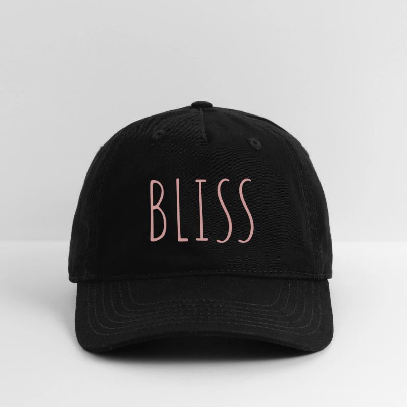 BLISS minimalistic pink typography