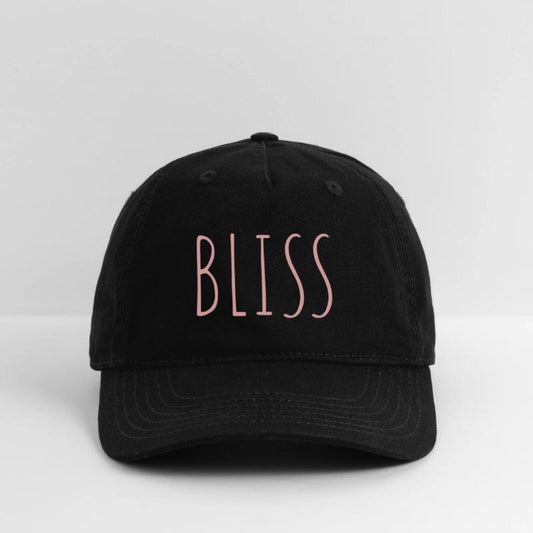 BLISS minimalistic pink typography