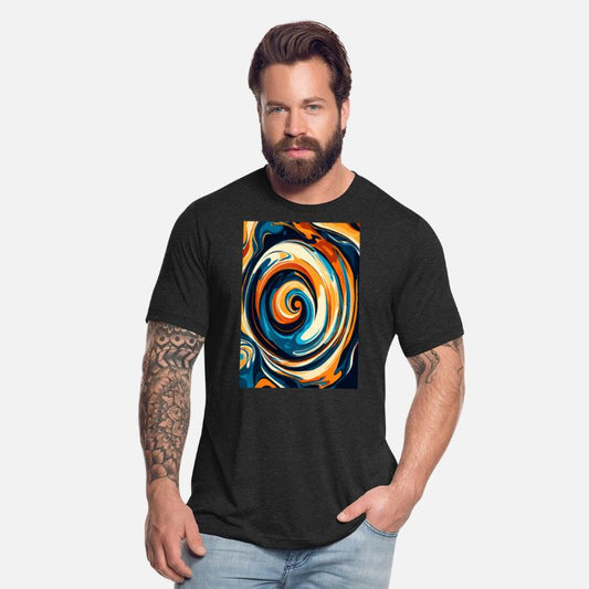 Blue Serenity with Golden Tides