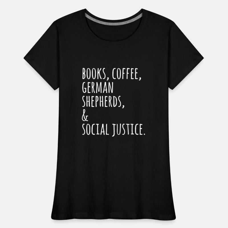 Books Coffee German Shepherds And Social Justice