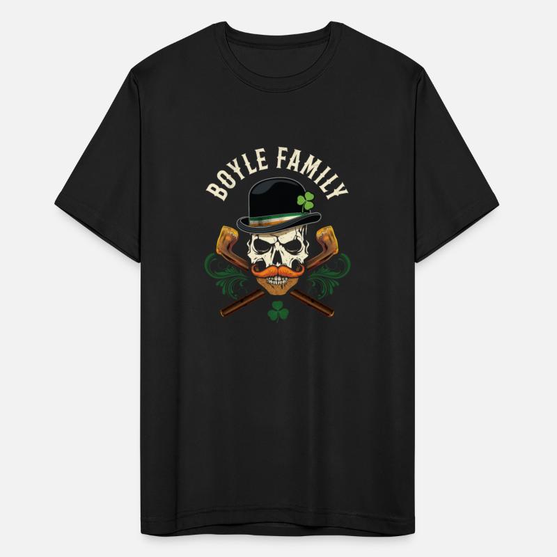 Boyle Family Irish Skull with Shillelagh and