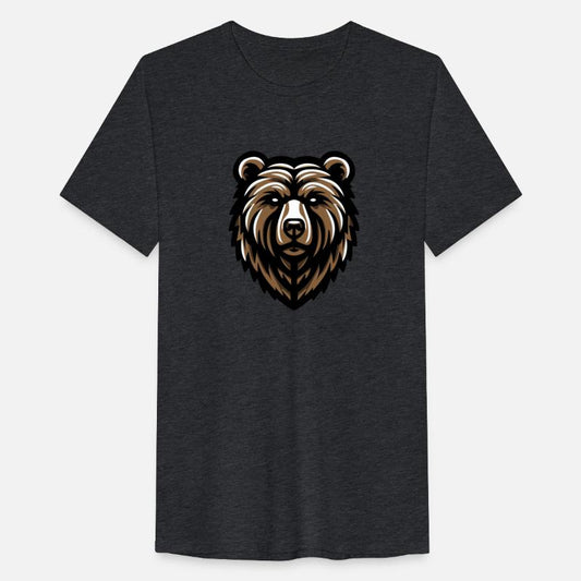 Brown Grizzly Bear Head Design