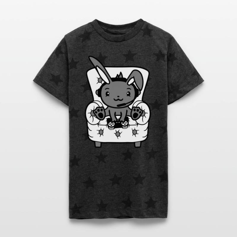 Bunny Plays Controller Console Headset Gamer Nerd