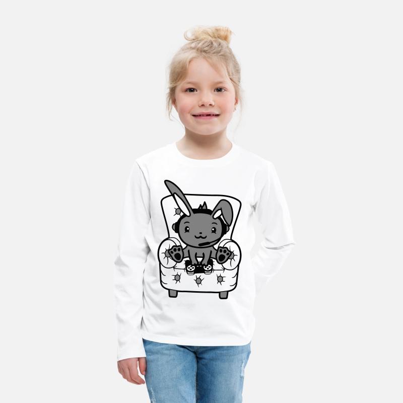 Bunny Plays Controller Console Headset Gamer Nerd