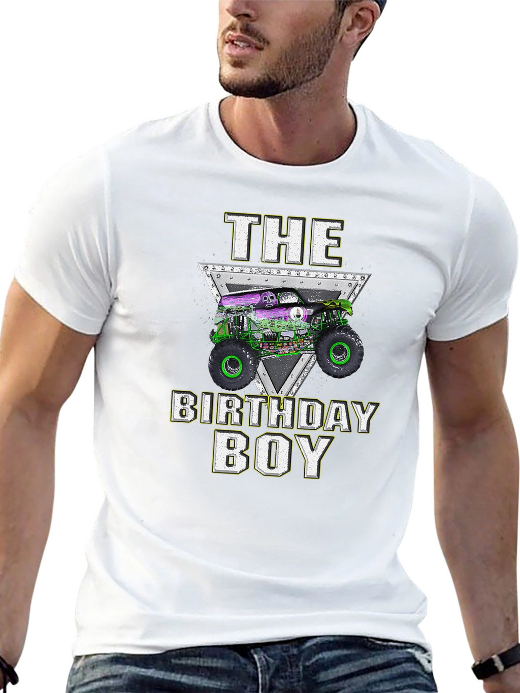 Monster Truck Birthday Boy T-Shirt