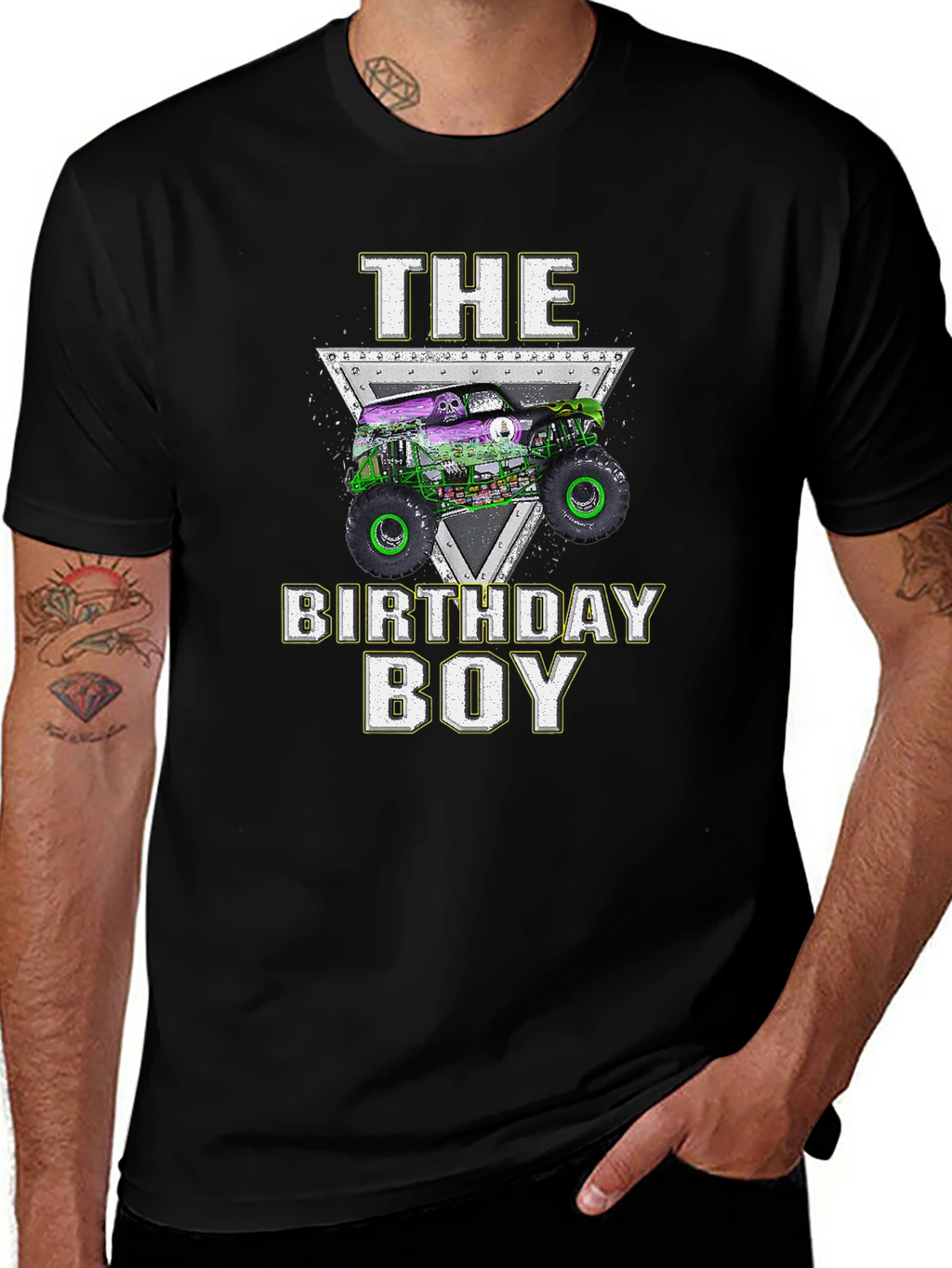 Monster Truck Birthday Boy T-Shirt