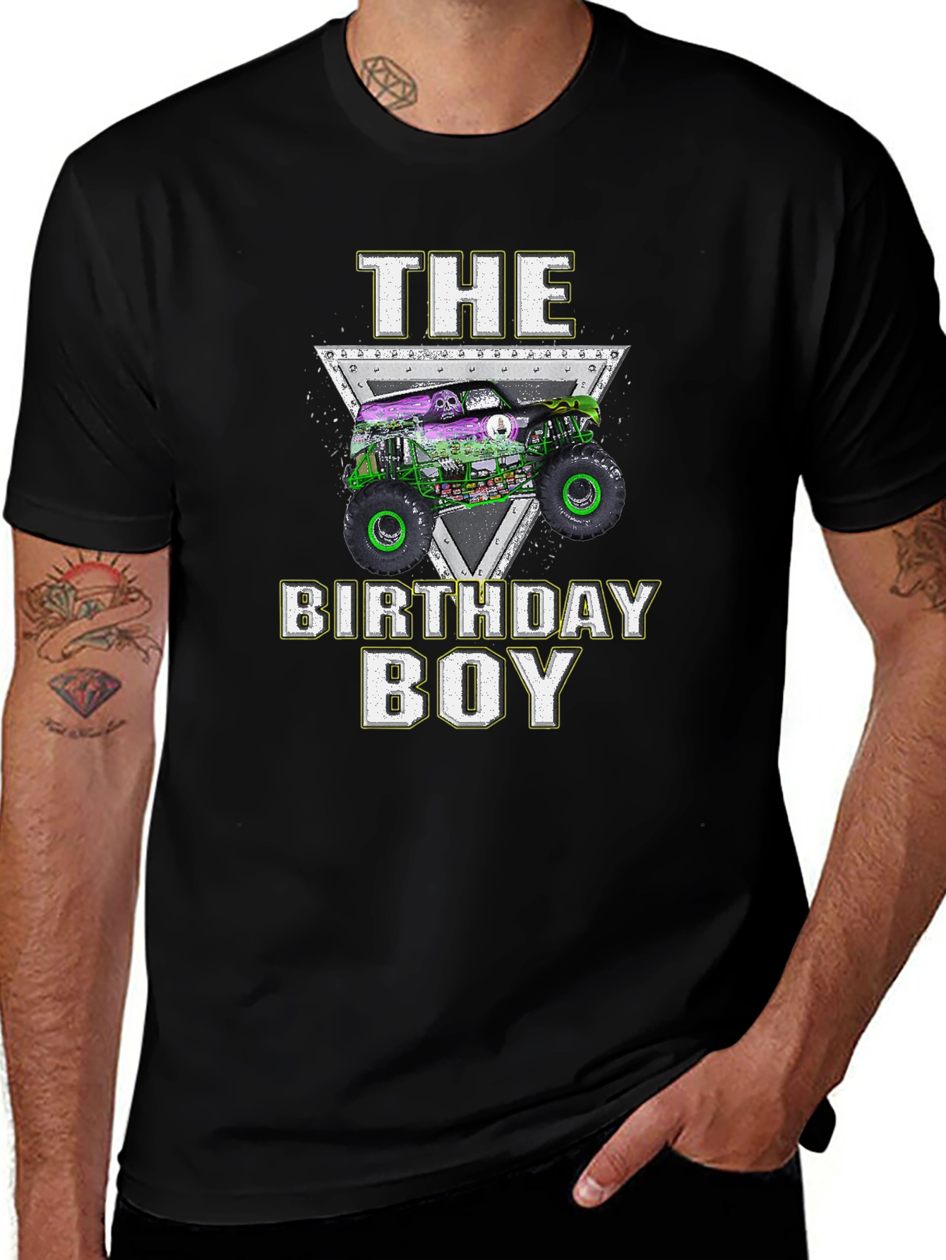 Monster Truck Birthday Boy T-Shirt