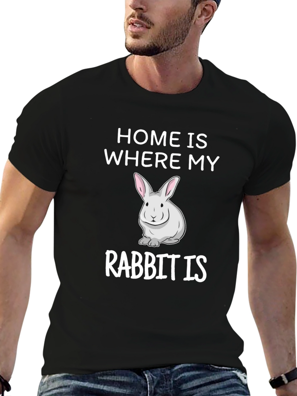 Home is Where My Rabbit Is T-Shirt