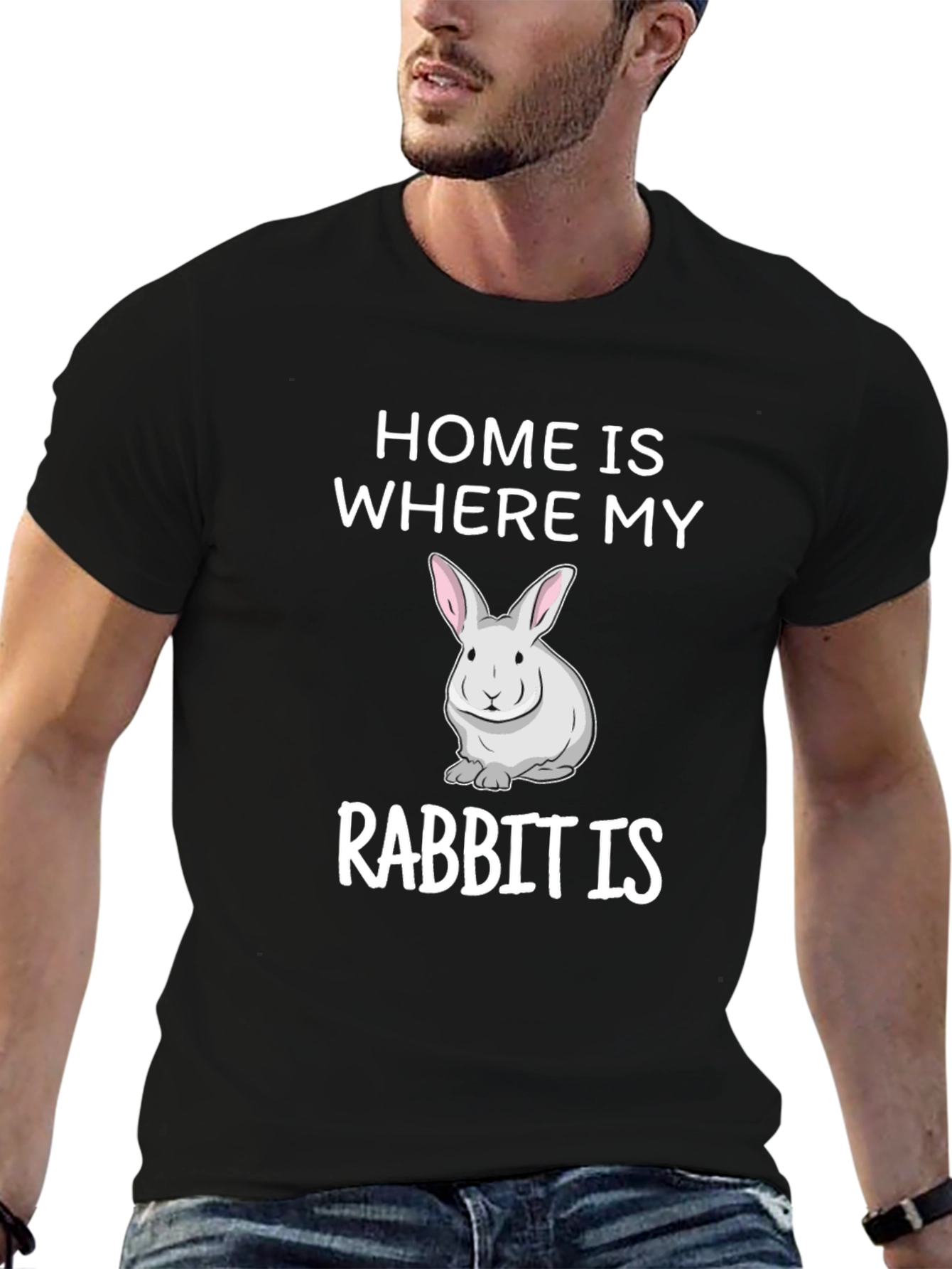 Home is Where My Rabbit Is T-Shirt
